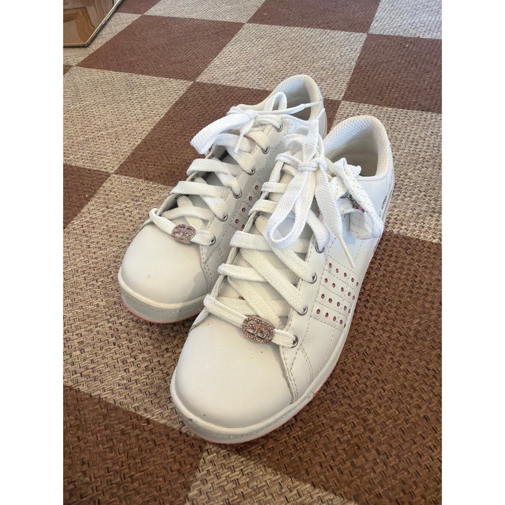 Ecko Red by Marc Ecko Phranz-Phabulous White Pink Rhinestone Sneakers Size 7
